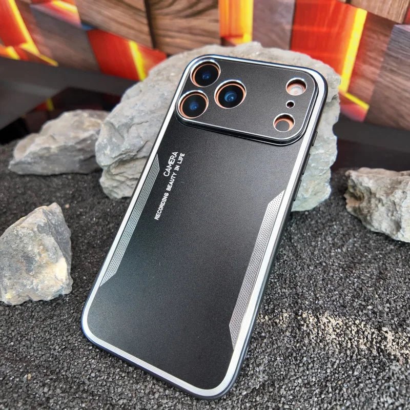 Shockproof Alloy Matte Metal Phone Case For iPhone