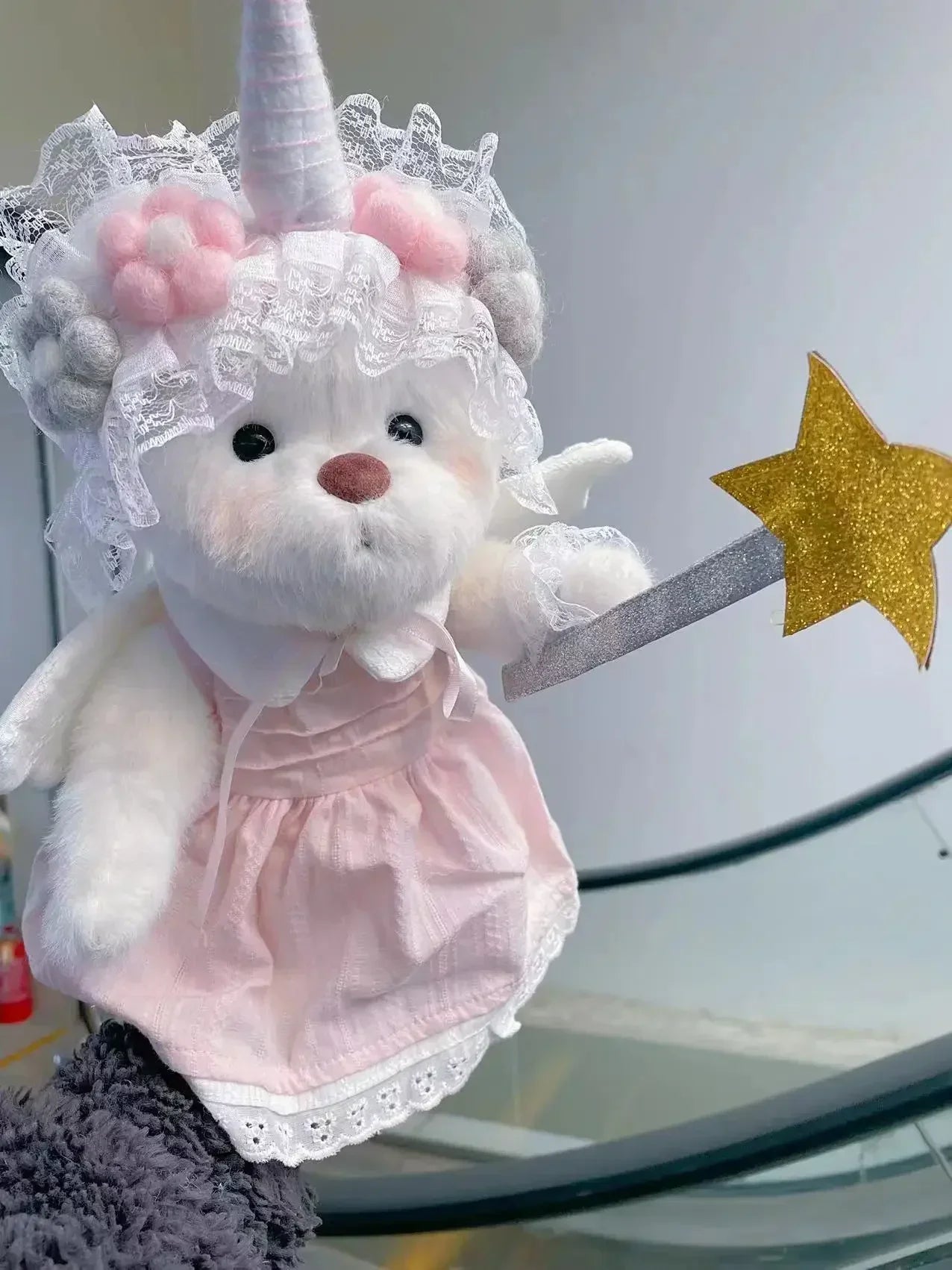 Teddy Bear Plush Doll with Changeable Clothes