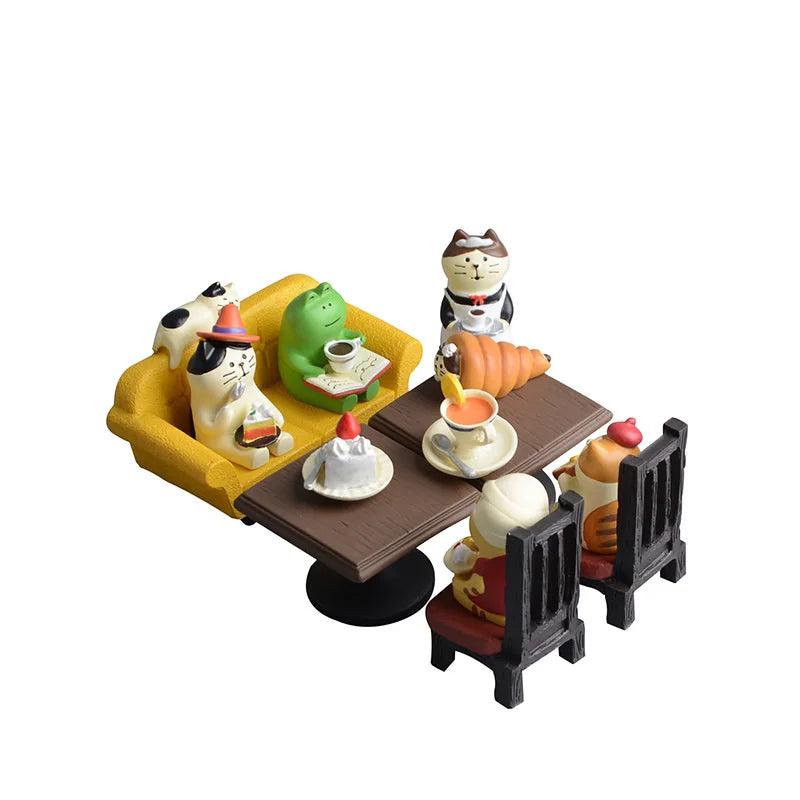 Japanese Cat Statue Miniature Fairy Garden Decor