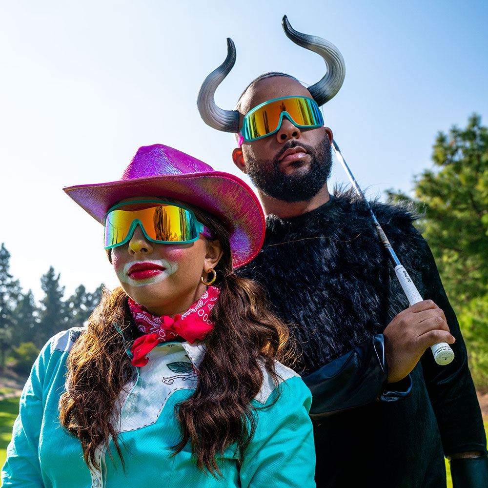 “Save A Bull, Ride A Rodeo Clown” Wrap Gs Polarized Sunglasses