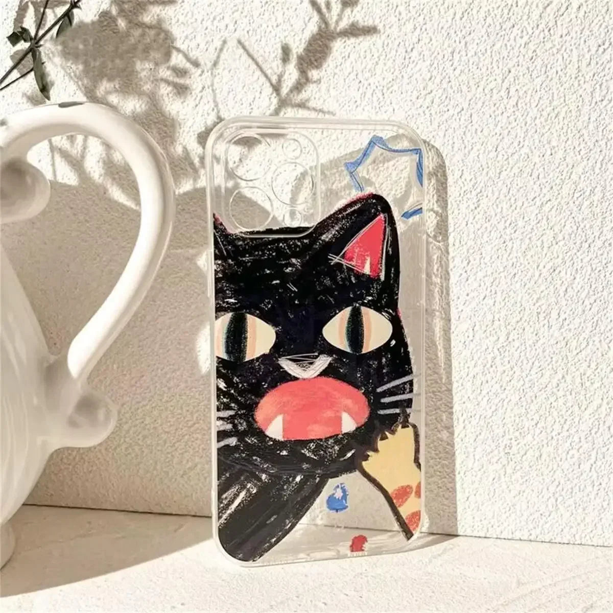 Doodle Angry Cat Phone Case