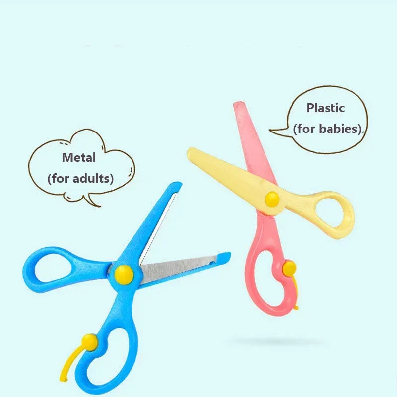 Cartoon Colorful Paper Folding & Cutting Toy Set