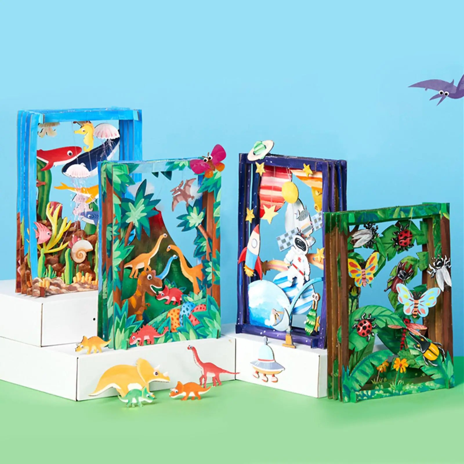 3D Coloring Craft Kit – DIY Art & Puzzle Set for Kids