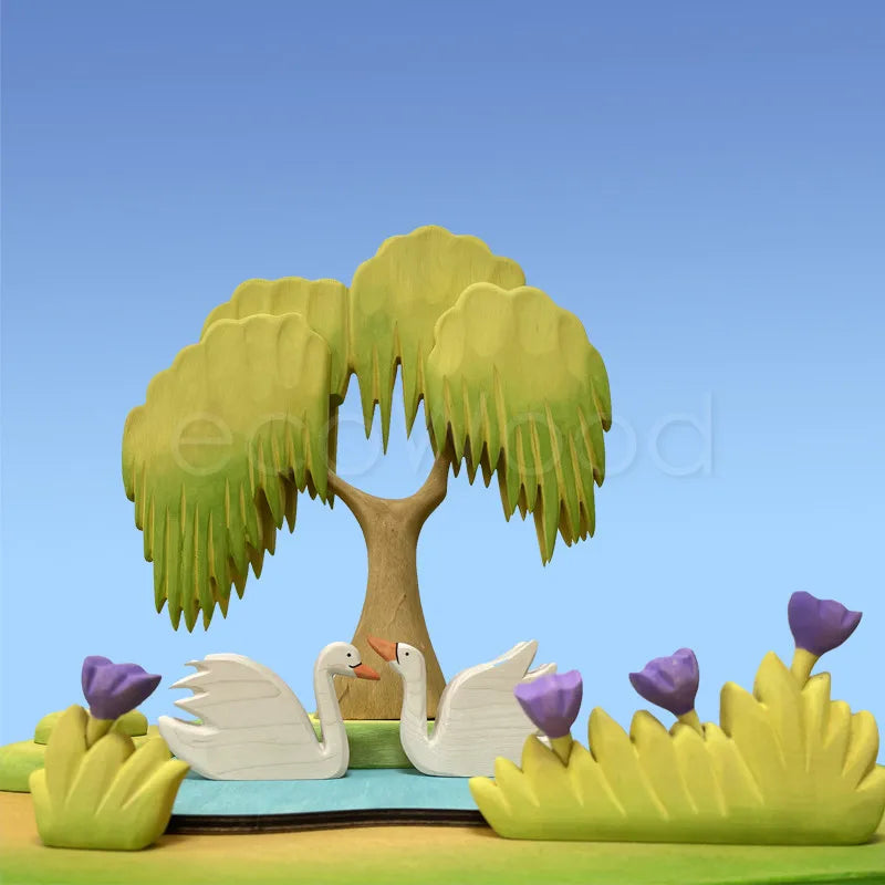 Kids Wooden Scene Building Toy Set – Montessori Pretend Play Educational Toys