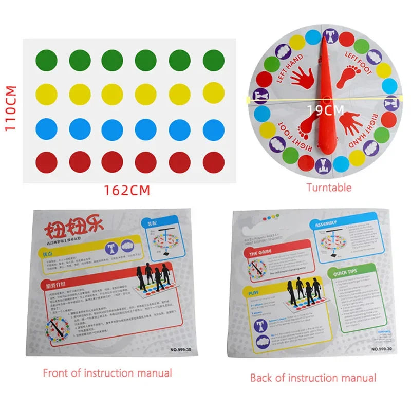 Twister Body Game – Fun Family Party Game for Kids and Adults