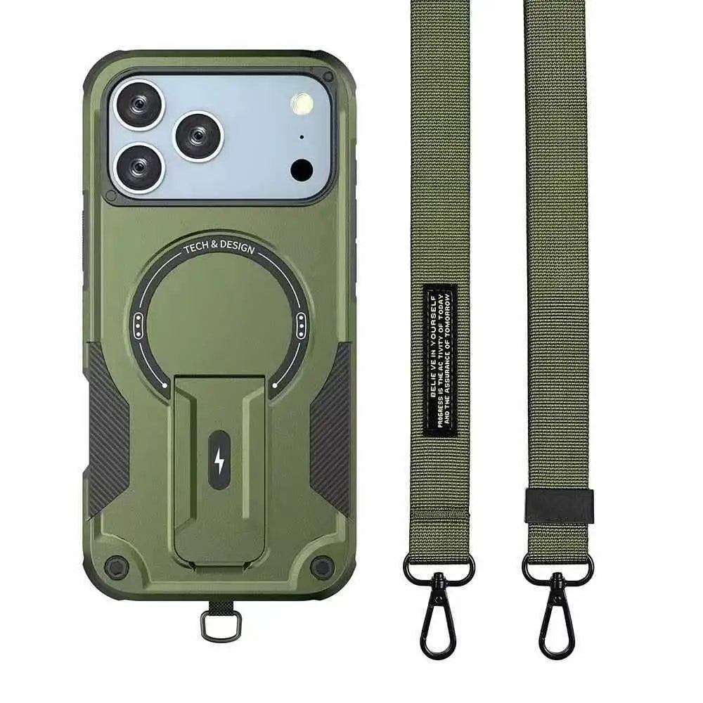 Crossbody Magnetic Holder Case For iPhone