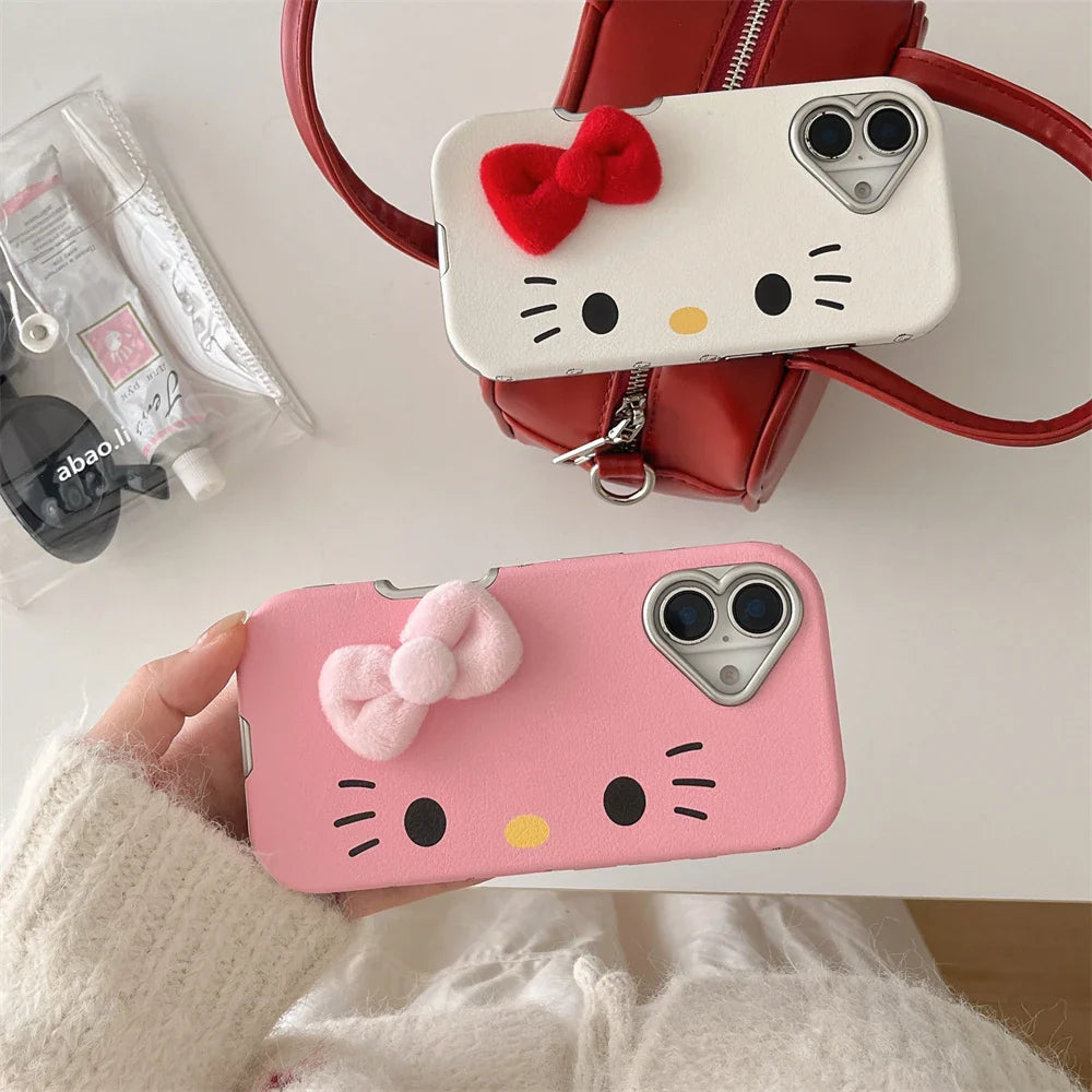 Fashion Cute Hello Kitty Pattern Horizontal Phone Case