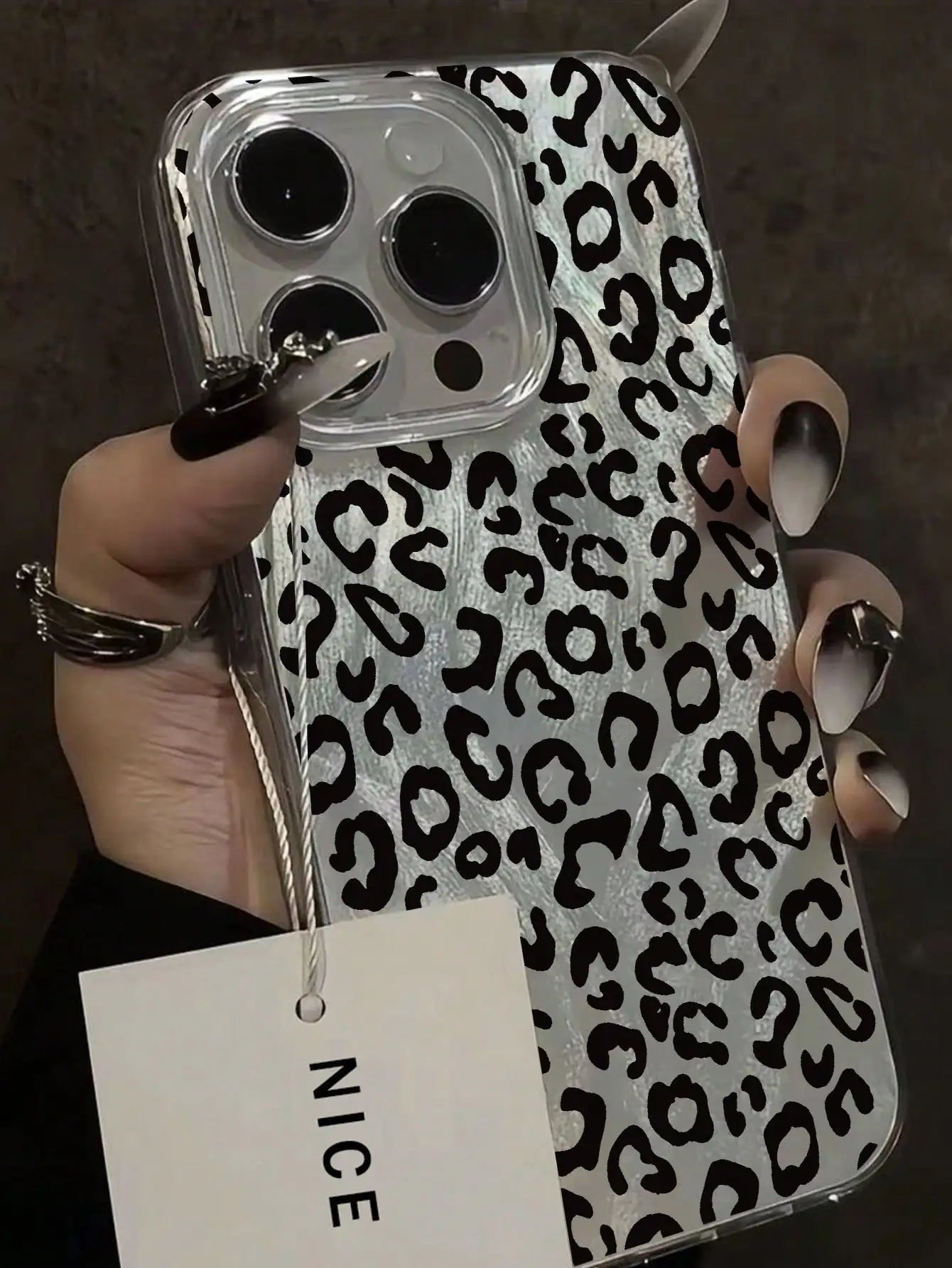 Leopard Love Point Print Phone Case