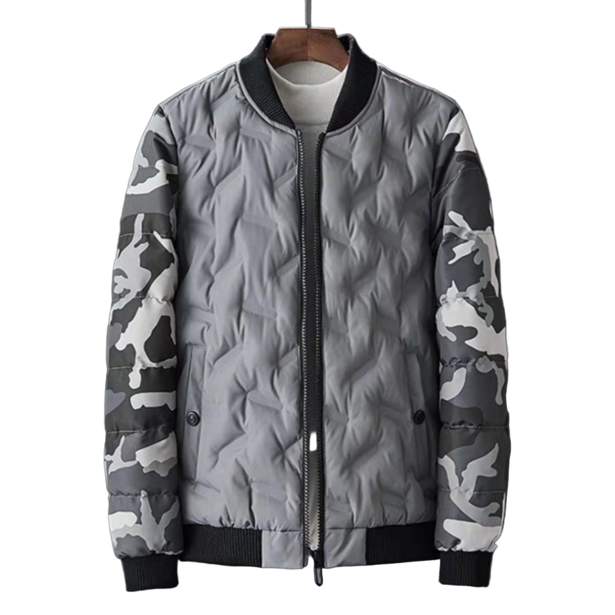 Mens Camouflage Bomber Jacket
