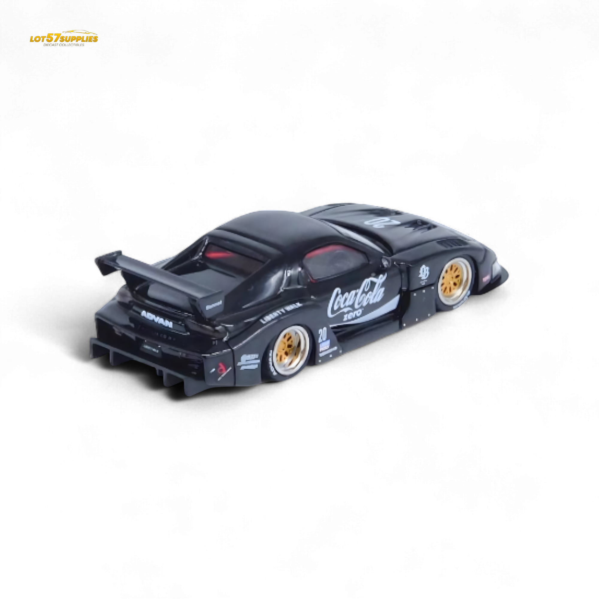 Inno64 Mazda RX-7 LBWK in Black 1:64 IN64-LBWK-RX7-01