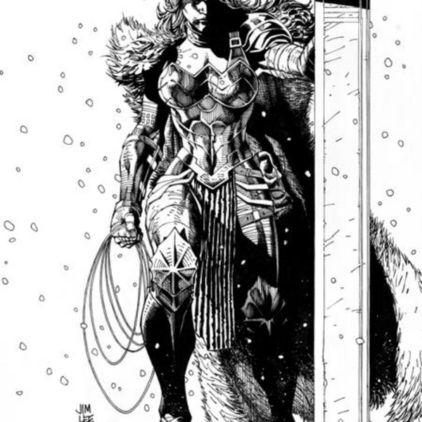 ABSOLUTE WONDER WOMAN #1 CVR H INC 1:100 JIM LEE BLACK & WHITE CARD ST