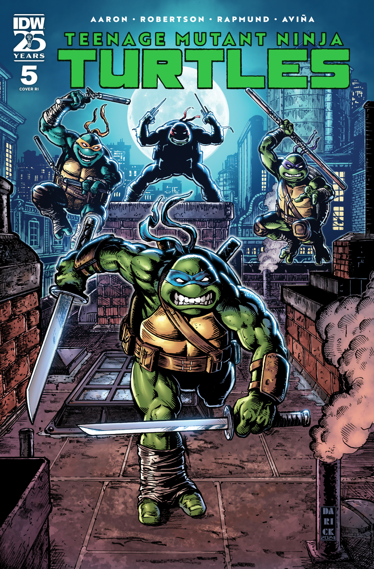 Teenage Mutant Ninja Turtles (2024) #5 Variant Ri (50) (Robertson)[1:50] Cb  (12/18/2024)