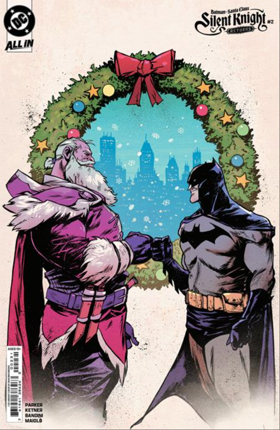 Batman Santa Claus Silent Knight Returns #2 (Of 5) Cvr C Inc 1:25 Sanford Greene Card Stock Var [1:25] (12/04/2024)