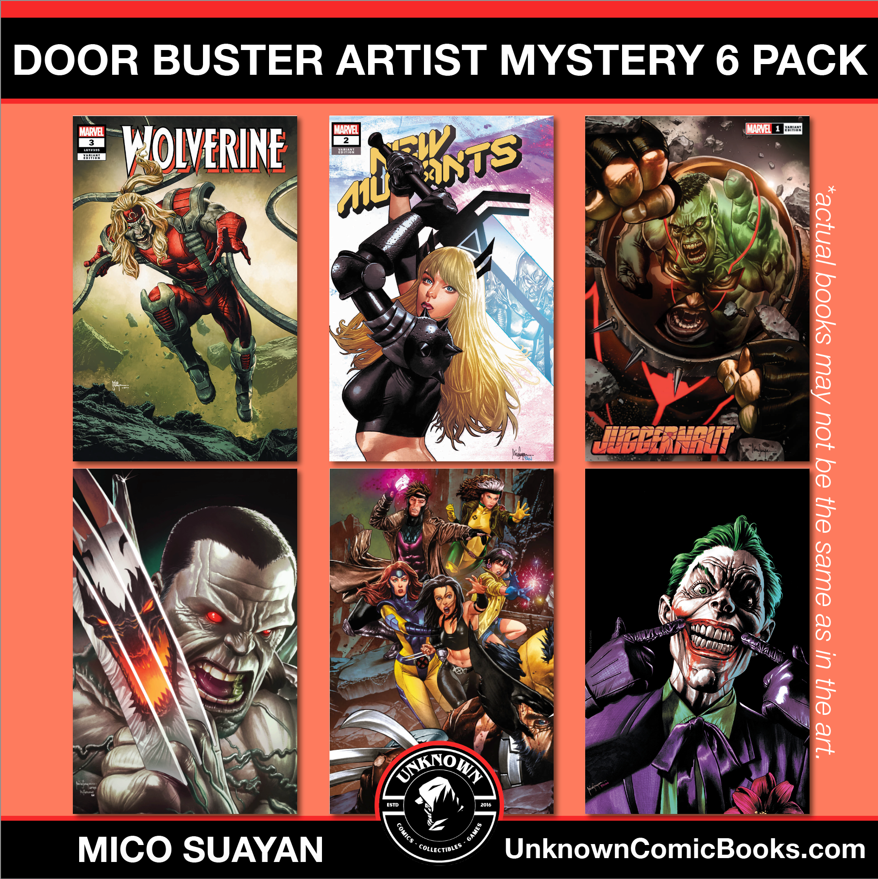 [6 PACK] BF DOOR BUSTER  MYSTERY THEMED 👉🎨 MICO SUAYAN ARTIST EXCLUSIVE [3T/3V] (12/18/2024)