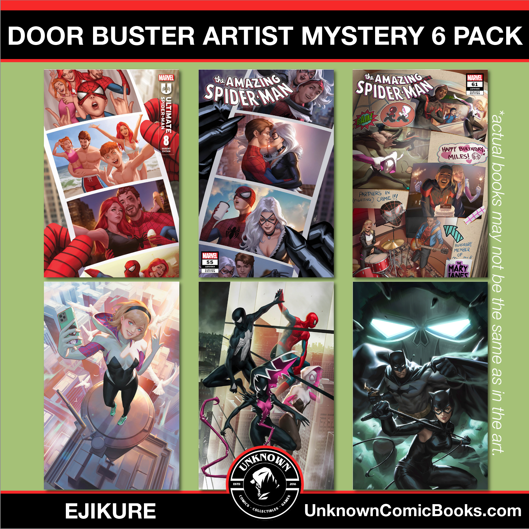 [6 PACK] BF DOOR BUSTER  MYSTERY THEMED 👉🎨  EJIKURE ARTIST EXCLUSIVE [3T/3V] (12/18/2024)