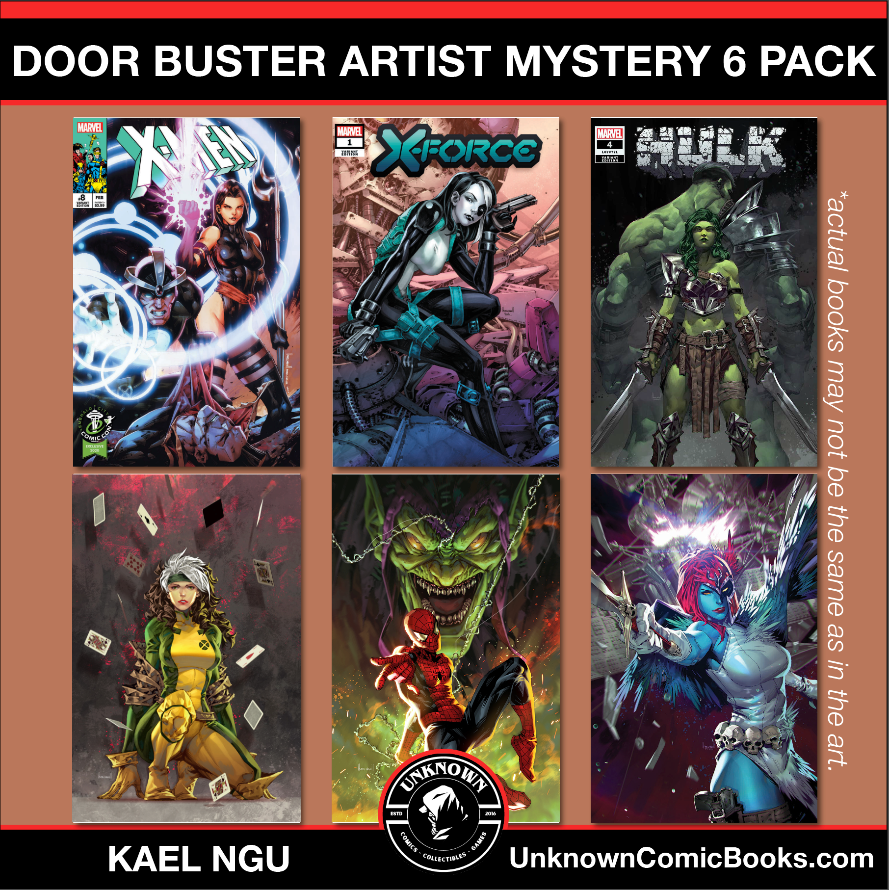 [6 PACK] BF DOOR BUSTER  MYSTERY THEMED 👉🎨  KAEL NGU ARTIST EXCLUSIVE [3T/3V] (12/18/2024)