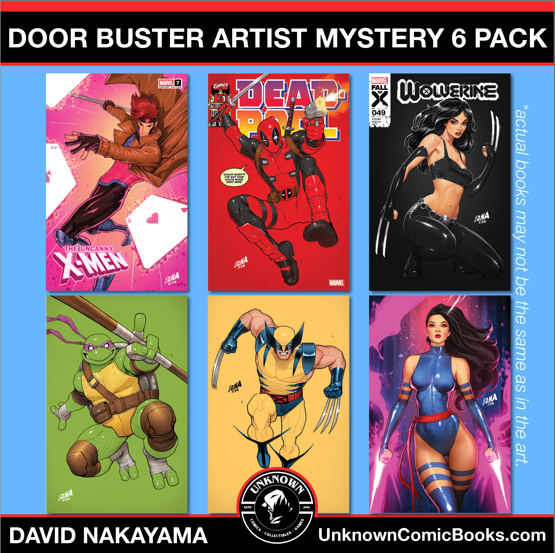 [6 PACK] BF DOOR BUSTER  MYSTERY THEMED 👉🎨DAVID NAKAYAMA ARTIST EXCLUSIVE [3T/3V] (12/18/2024)