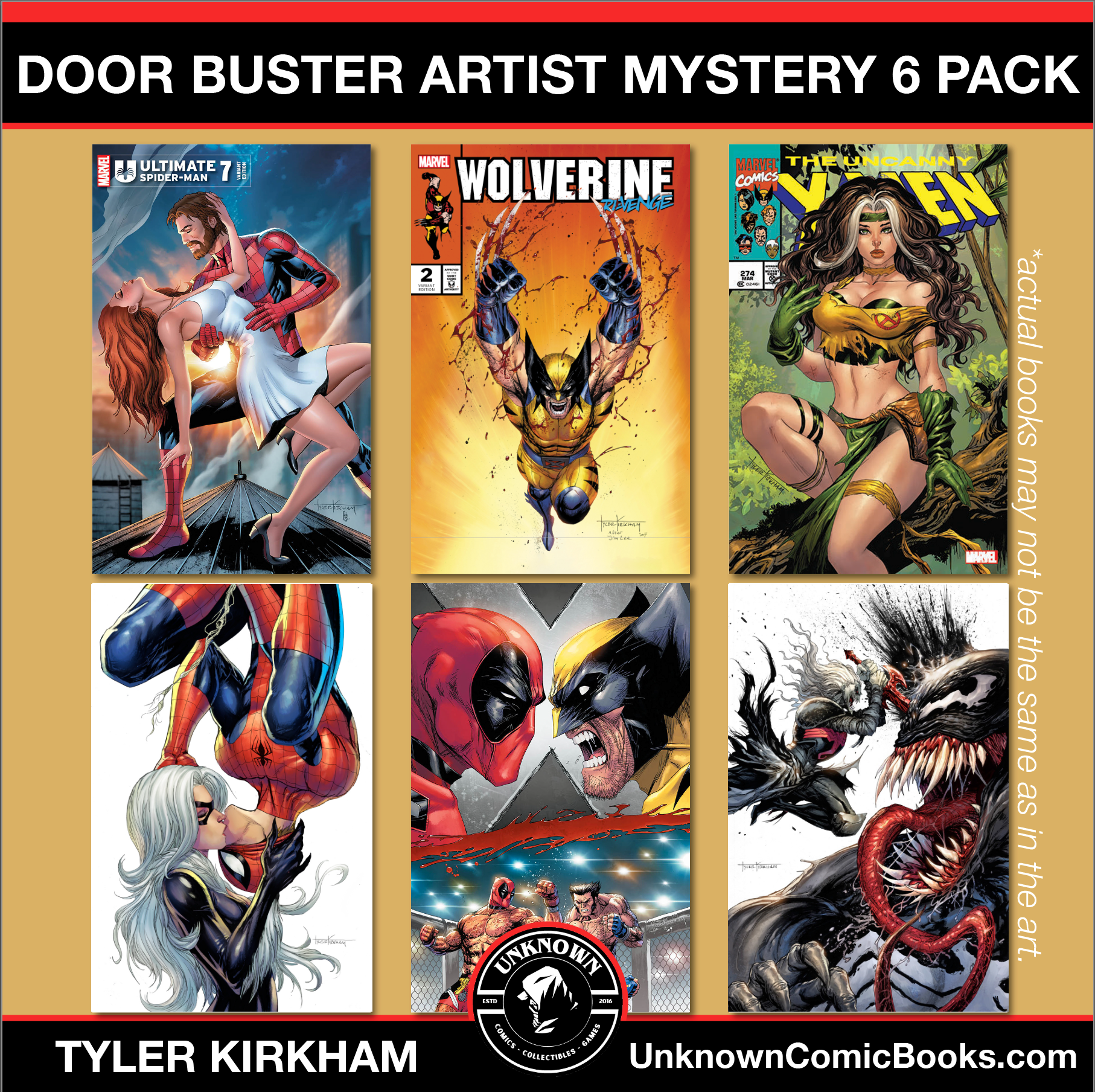 [6 PACK] BF DOOR BUSTER  MYSTERY THEMED 👉🎨TYLER KIRKHAM ARTIST EXCLUSIVE [3T/3V] (12/18/2024)