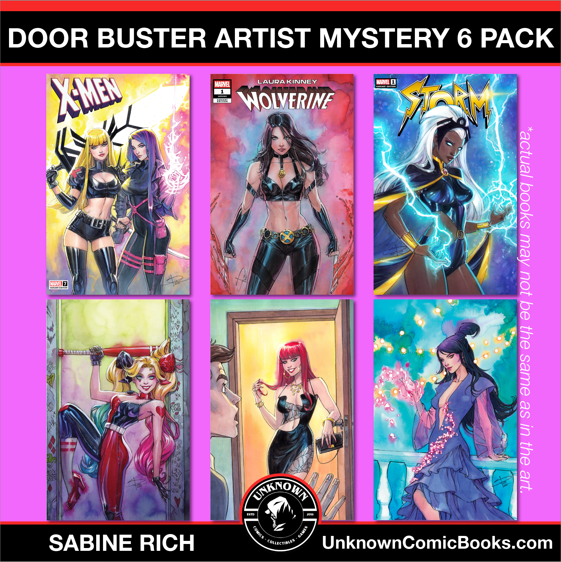 [6 PACK] BF DOOR BUSTER  MYSTERY THEMED 👉🎨 SABINE RICH ARTIST EXCLUSIVE [3T/3V] (12/18/2024)