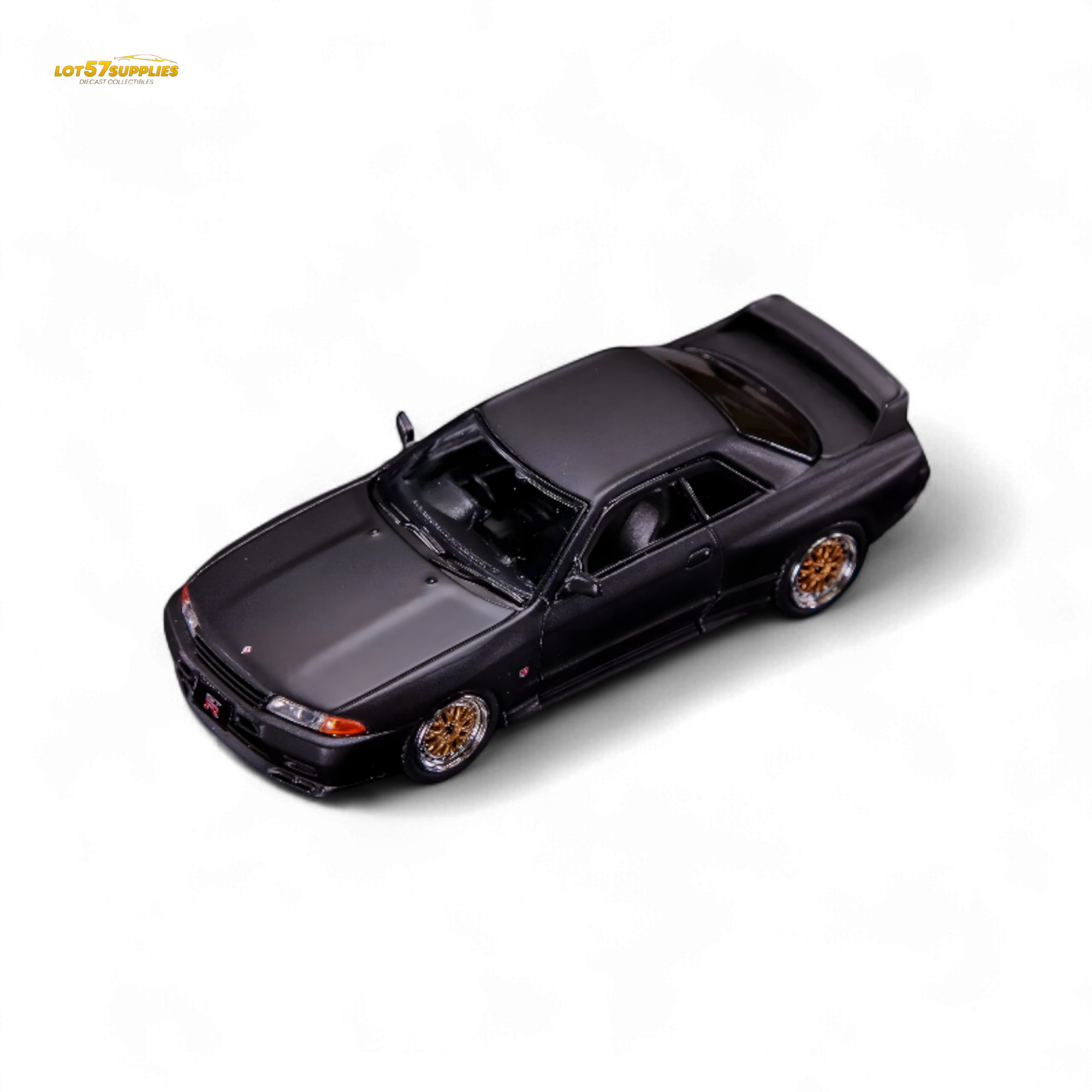 Inno64 Nissan Skyline GT-R R32 Matt Black "THE DIECAST COMPANY" Special Edition 1:64 IN64-R32-MB