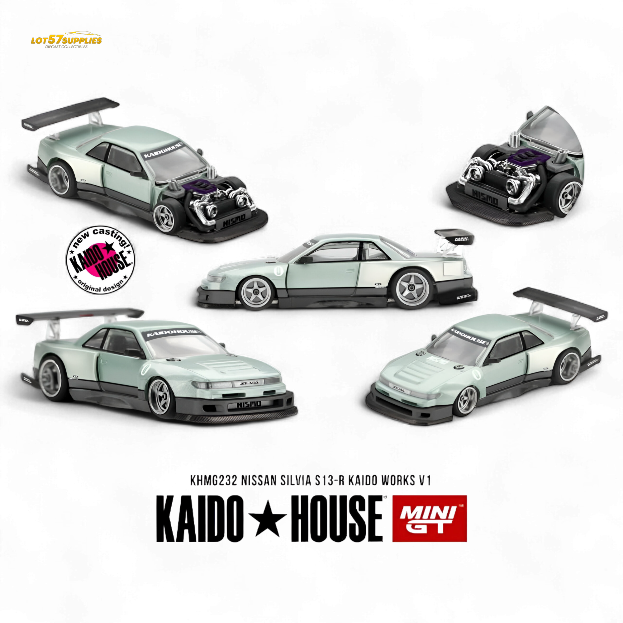 (Pre-Order) Kaido House Nissan Silvia S13-R 1:64