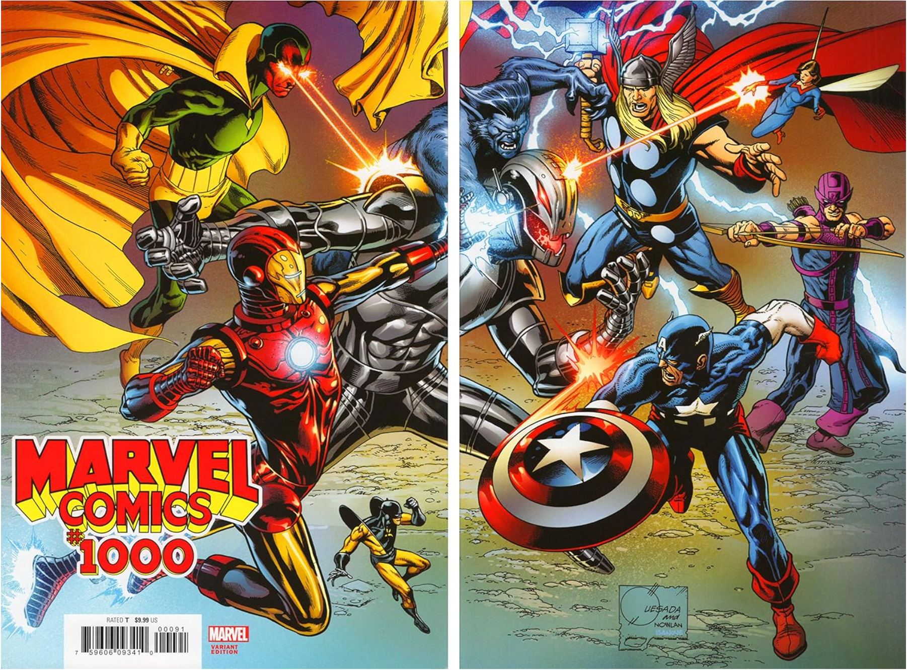 MARVEL COMICS #1000 QUESADA WRAPAROUND VAR (08/28/2019)