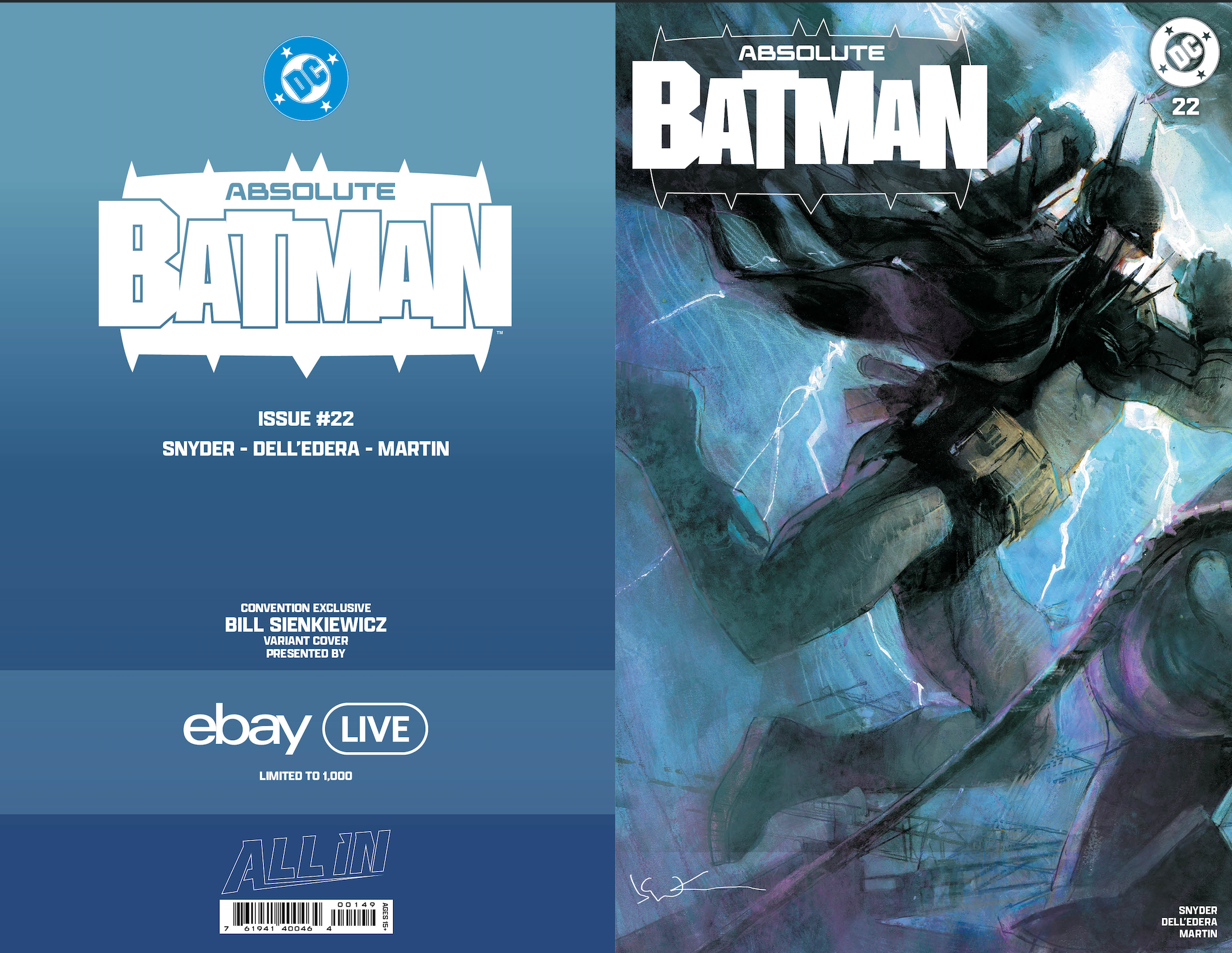 [2 PACK] ABSOLUTE BATMAN #22 | ABSOLUTE CATWOMAN #2 BILL SIENKIEWICZ EXCLUSIVE CONNECTING COVERS (07/28/2026)