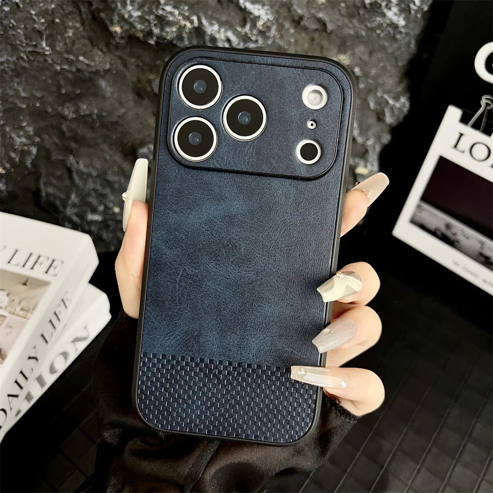 Luxury Soft Leather Case For iPhone