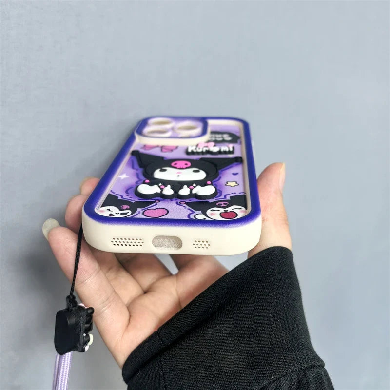 3D Cartoon Kuromi Phone Case For iPhone