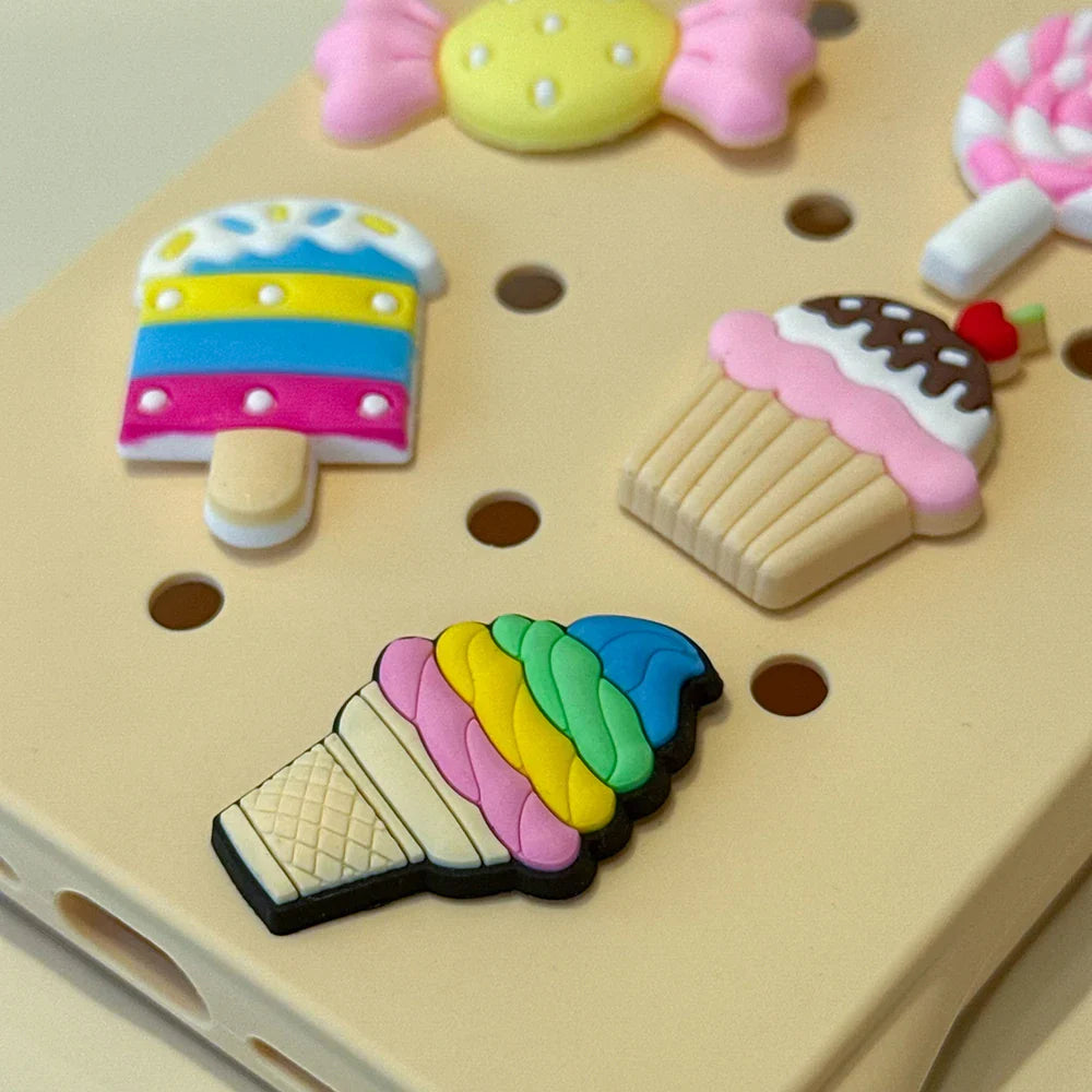 Fashion Diy Charms Holes Phone Case For iPhone