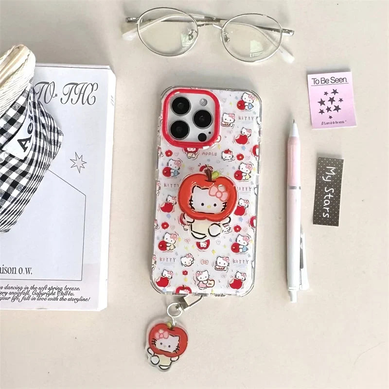 Fashion Cute Hellokitty Magnetic Phone Case For iPhone