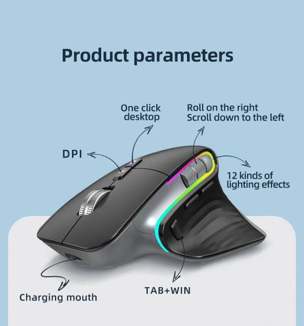 Dragon Dual Mode Bluetooth 2.4Ghz Wireless Gaming Mouse