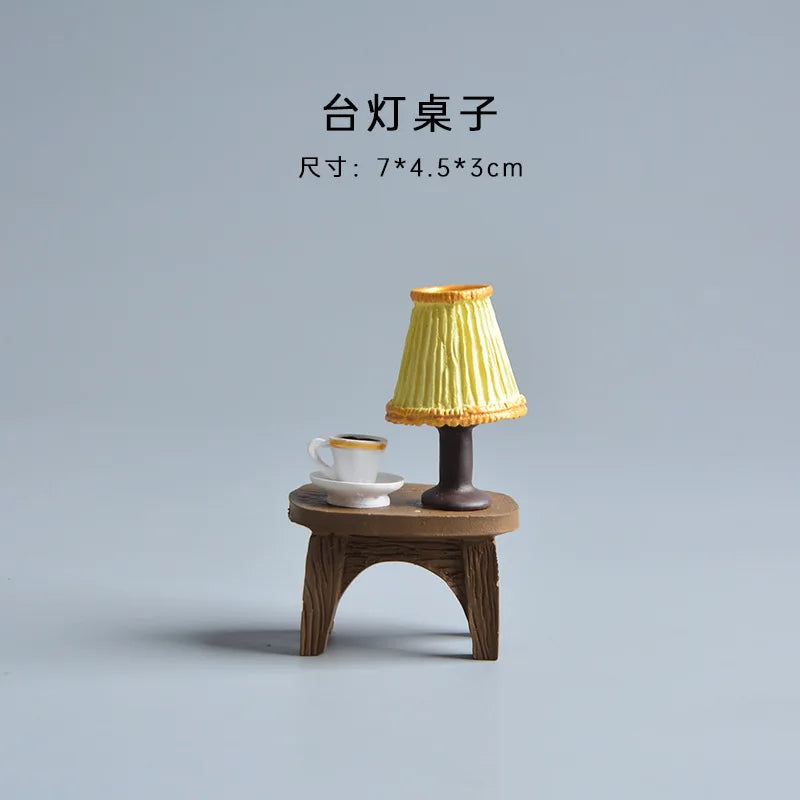 Japanese Cat Statue Miniature Fairy Garden Decor