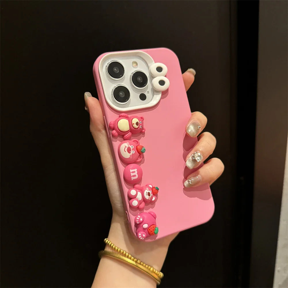 Disney Pink Strawberry Bear Phone Case