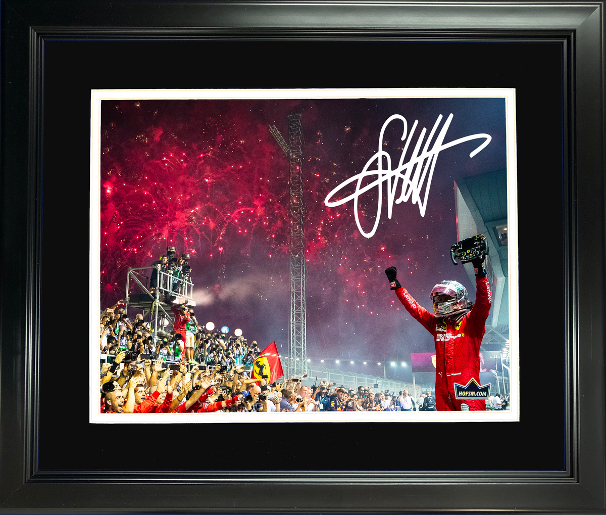 Framed Sebastian Vettel Facsimile Laser Engraved Signature Auto 11 Framed Sebastian Vettel Facsimile Laser Engraved Signature Auto 11