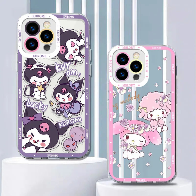 MY Melody Kuromi Cinnamoroll Case For iPhone