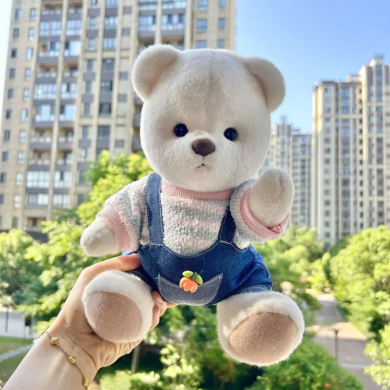 Teddy Bear Plush Doll with Changeable Clothes