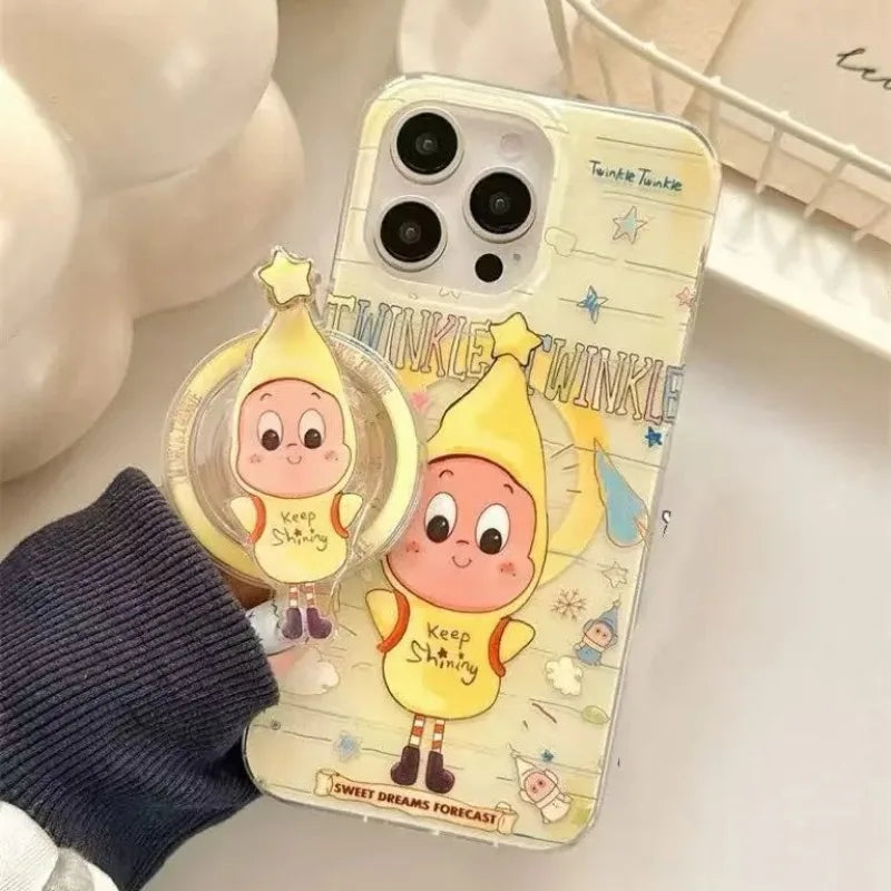 New Kawaii Twinkle Star Magnetic Phone Case For iPhone