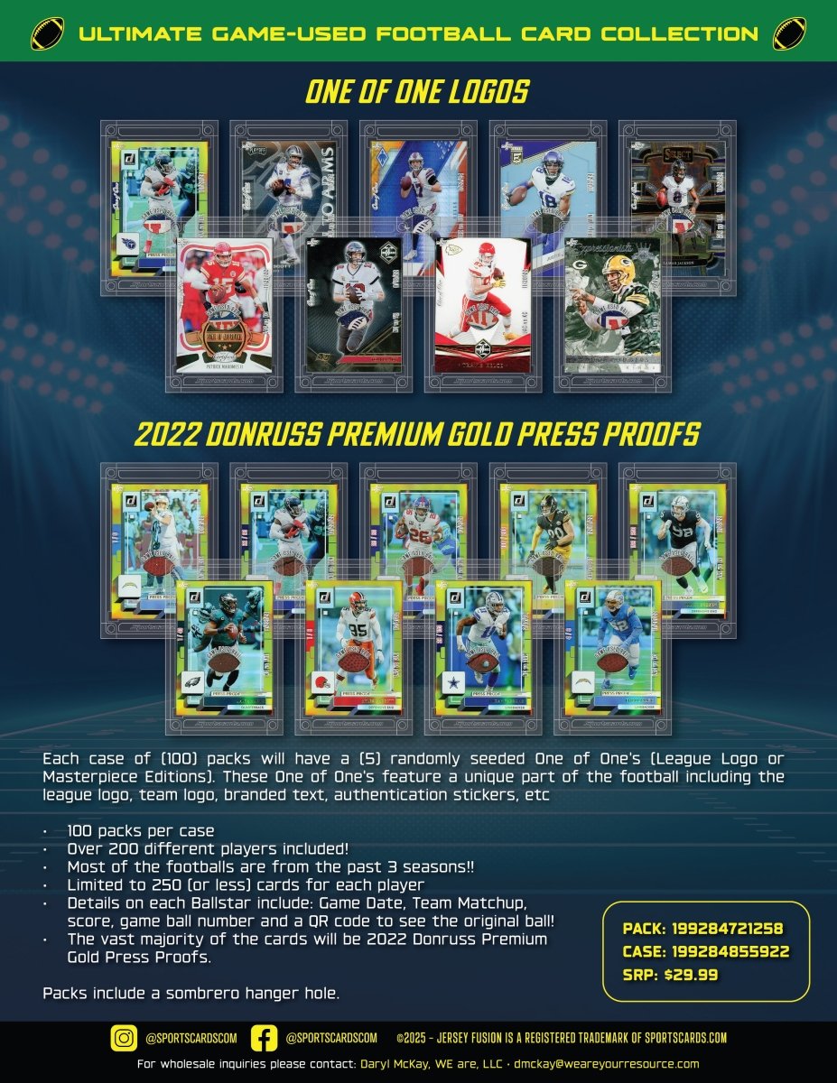 2025 BALL STAR FUSION - FOOTBALL EDITION - (1) BALL STAR FUSION PER PACK!