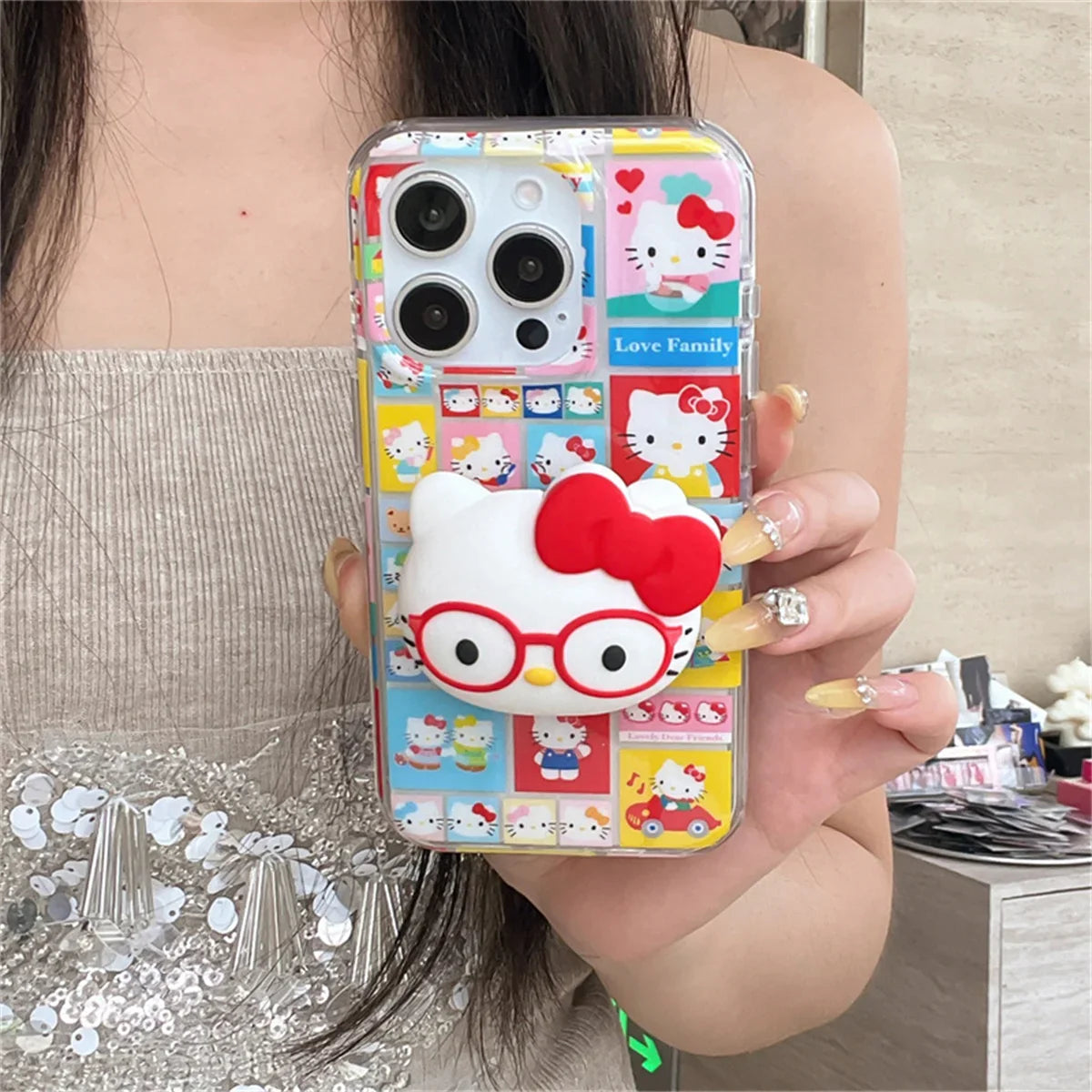 Funny Cute Happy Hellokitty Phone Case For iPhone