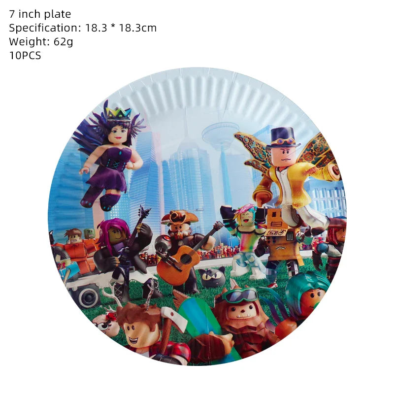 Roblox Birthday Party Decor Set