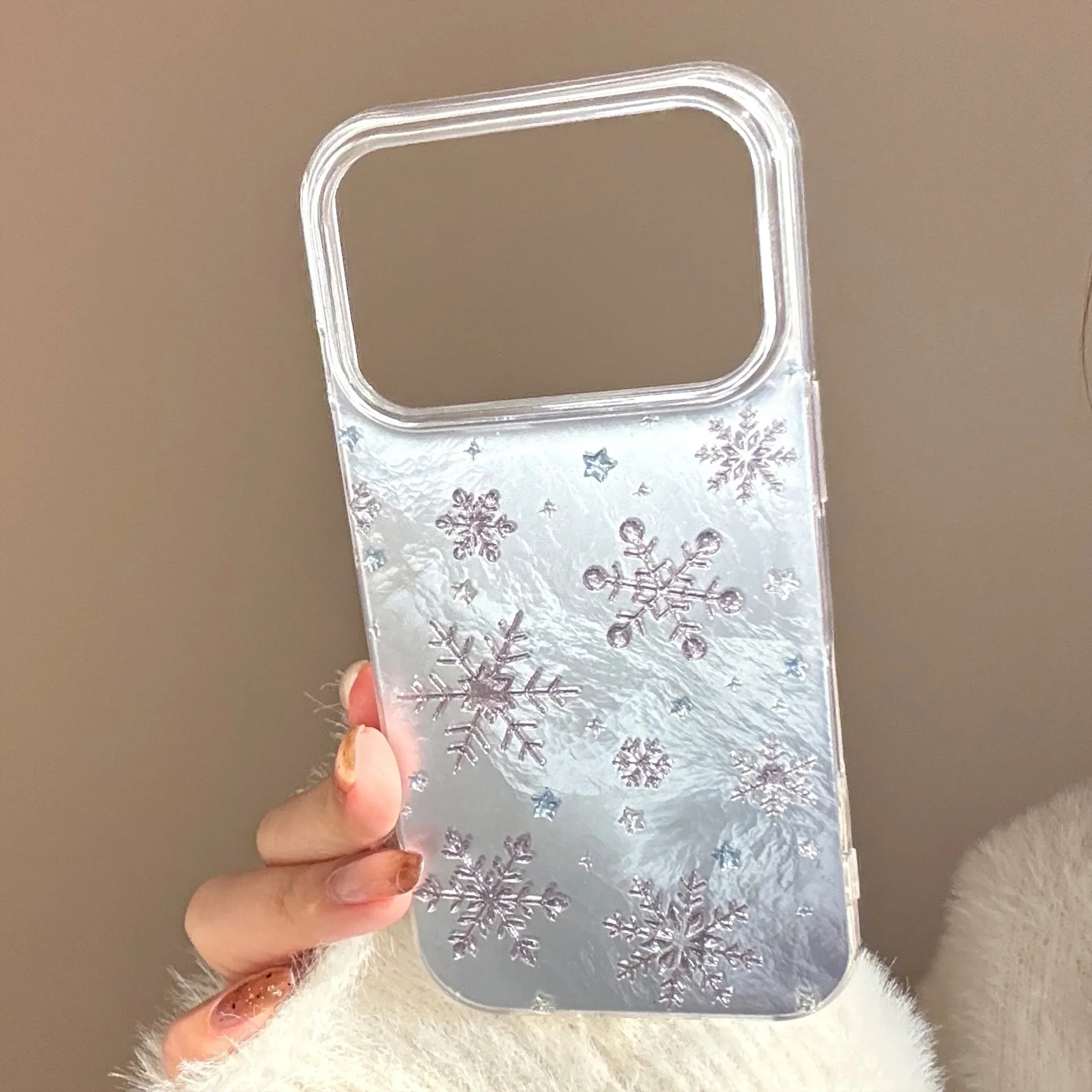 Korean Christmas Snowflakes Phone Case For iPhone
