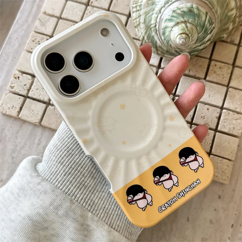 Funny Cute Cartoon Magnetic Phone Case For iPhone