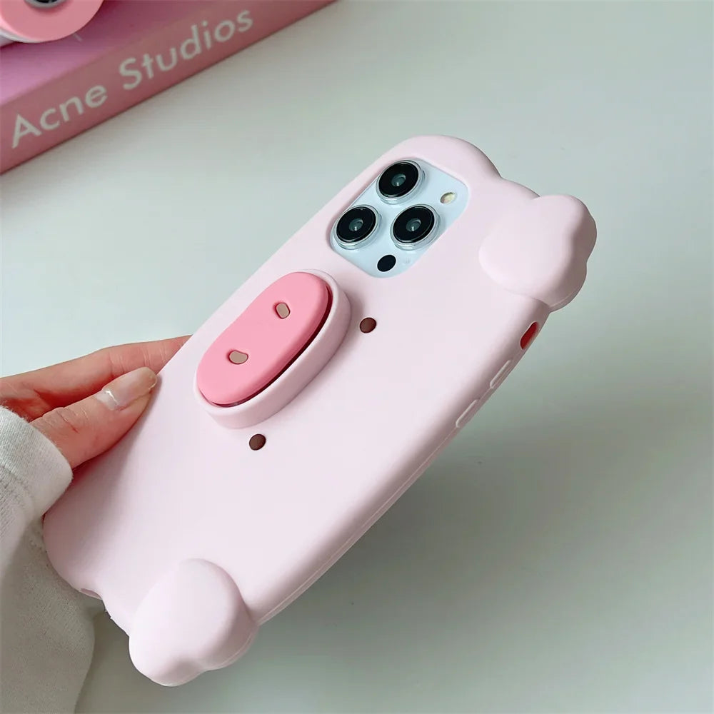 Kawaii Cartoon Pig Phone Case