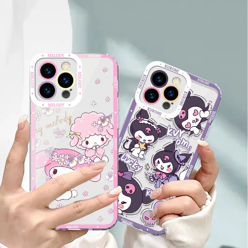 MY Melody Kuromi Cinnamoroll Case For iPhone