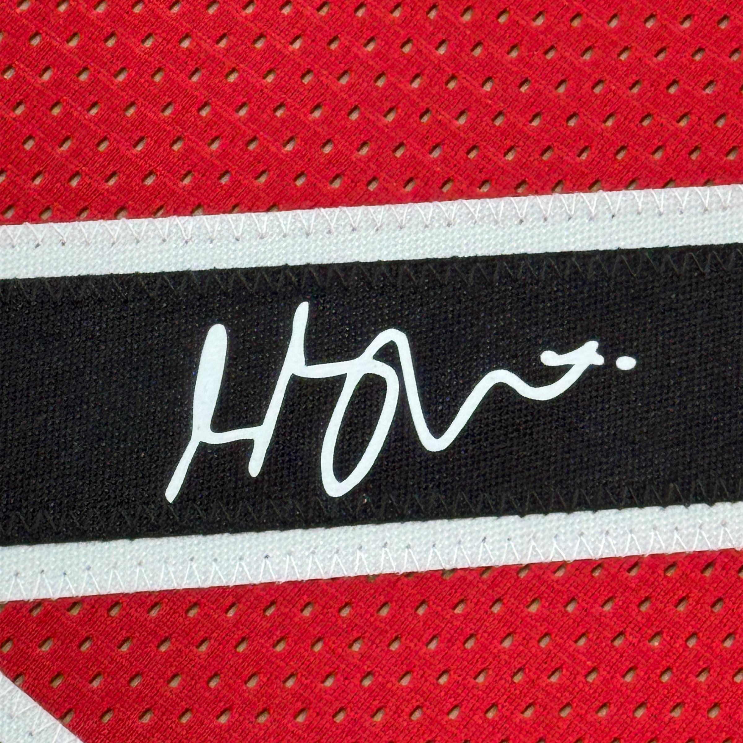 Framed Facsimile Autographed Shai Gilgeous-Alexander SGA 35x39 Canada Red Reprint Laser Auto Basketball Jersey