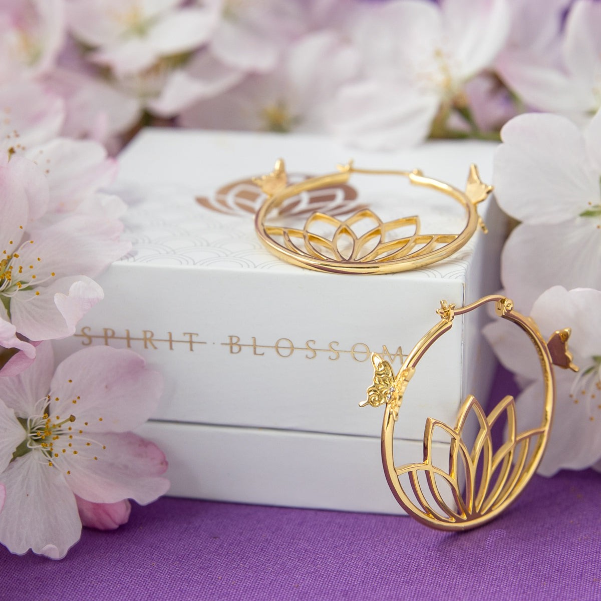 League of Legends X RockLove SPIRIT BLOSSOM Syndra Hoop Earrings