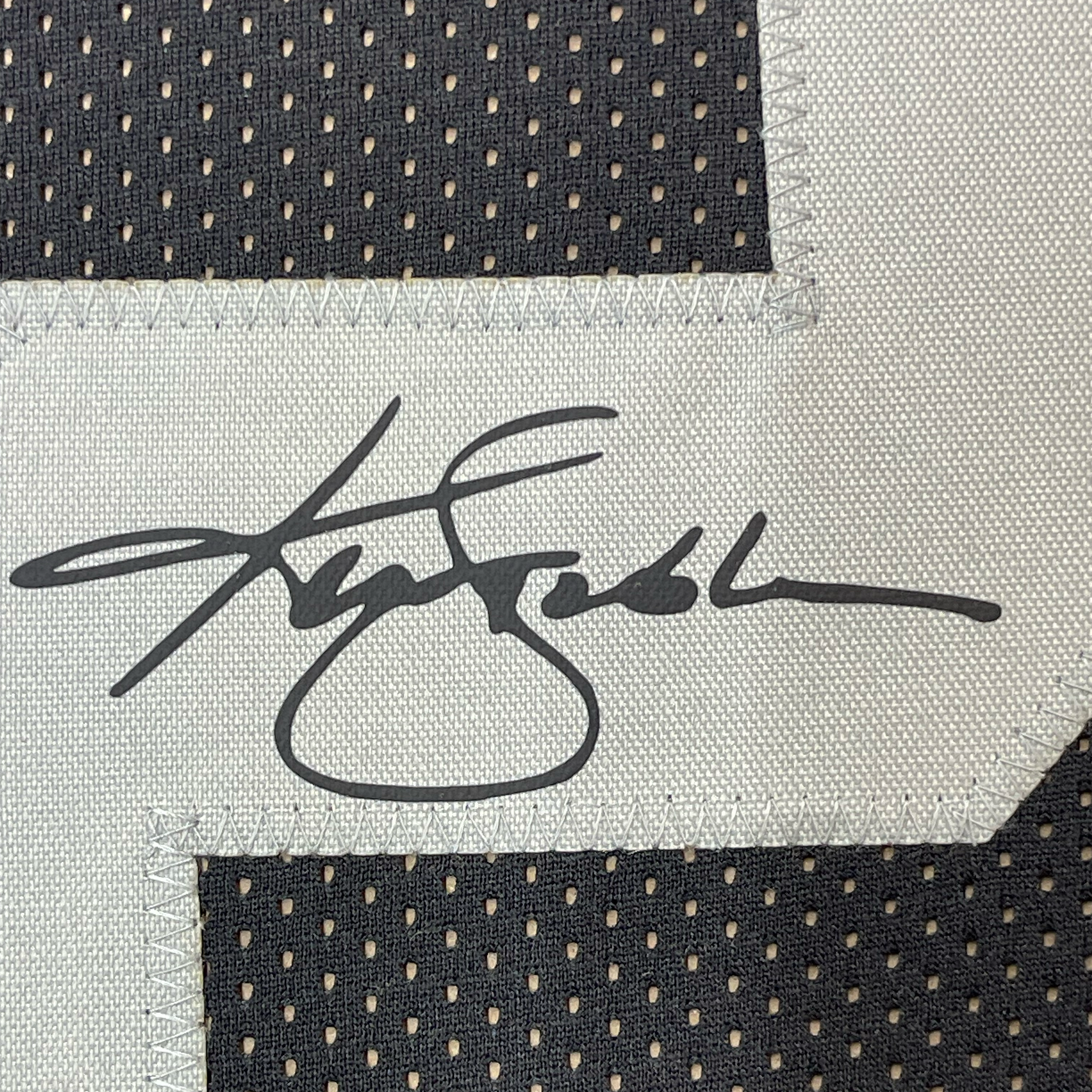 Framed Facsimile Autographed Ken Stabler 35x39 Oakland Las Vegas Black Reprint Laser Auto Football Jersey
