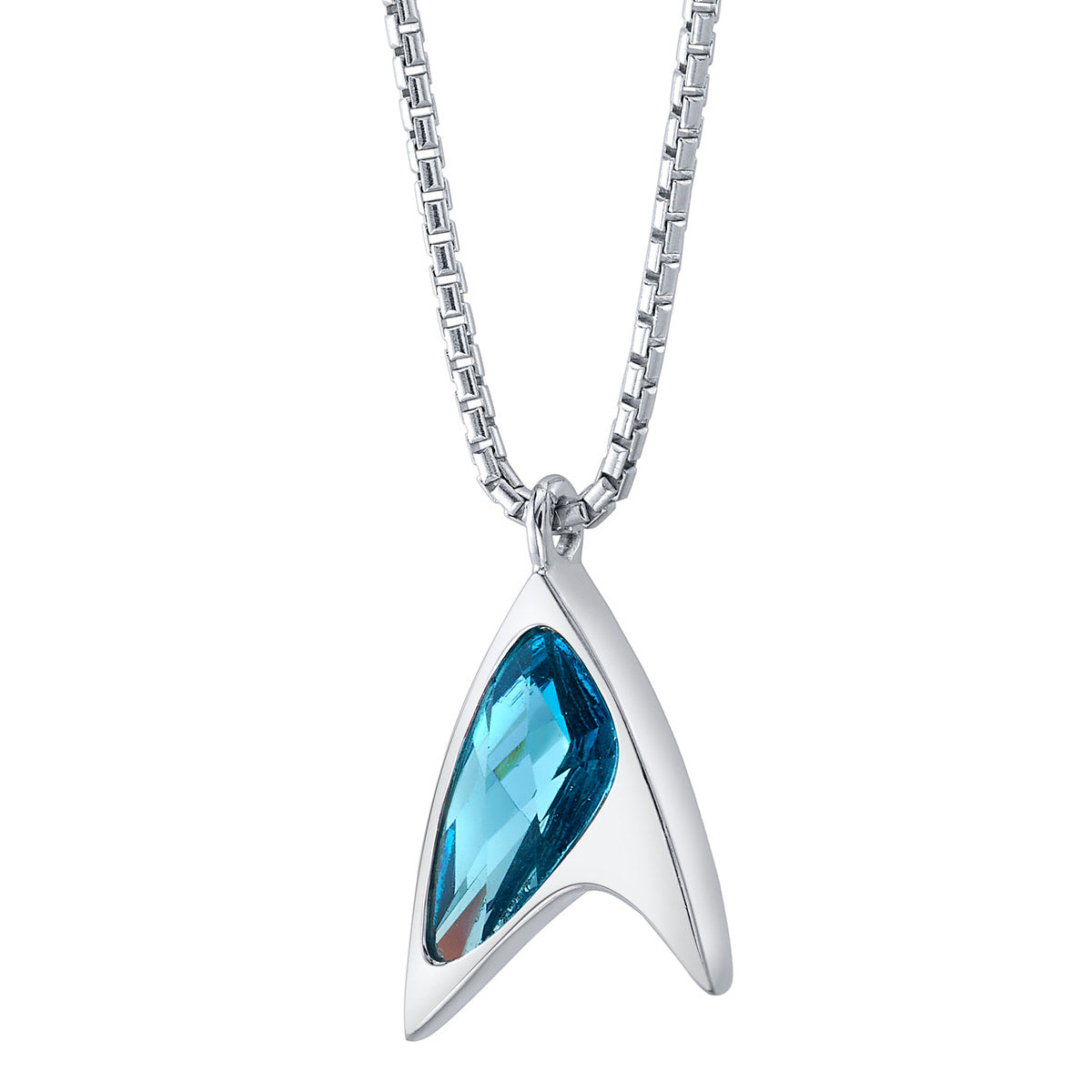 Star Trek X RockLove Blue Crystal Delta Pendant