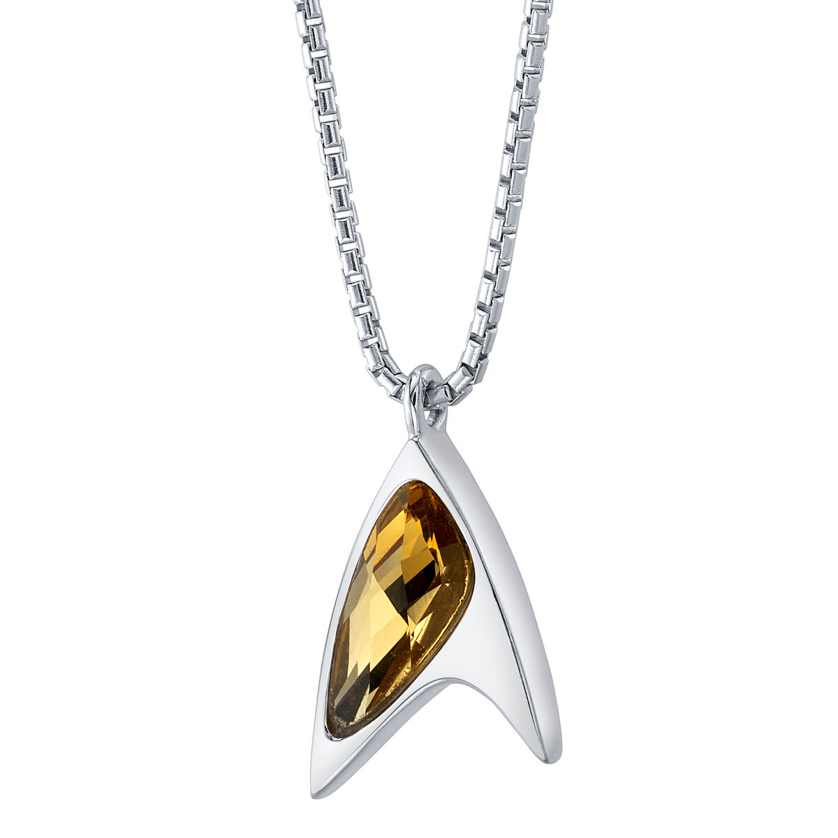 Star Trek X RockLove Yellow Crystal Delta Pendant